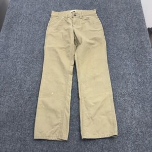 Blue Mountain Carpenter Pants Mens 30x32 Tan Cotton Utility Workwear Gorpcore